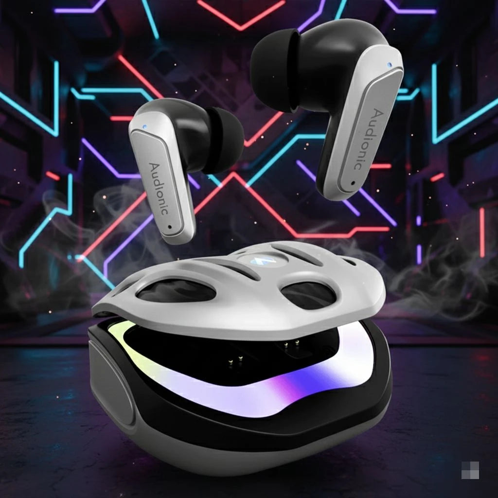 Audionic BattleBuds Pro Gaming Earbuds – 40ms Low Latency, RGB, 35Hr Battery