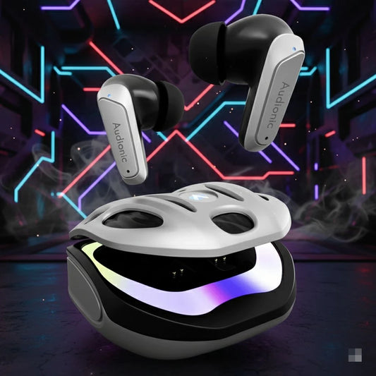 Audionic BattleBuds Pro Gaming Earbuds – 40ms Low Latency, RGB, 35Hr Battery