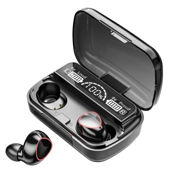M10 Wireless Earbuds – Digital Display & Reverse Charging
